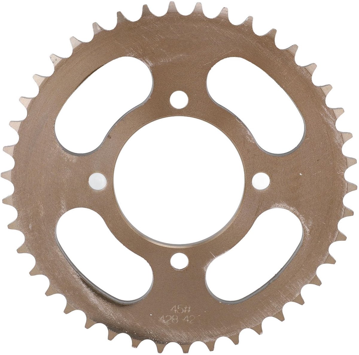 Dailygoods- Achterkettingwiel 42T - Stalen Constructie - Antieke Bronzen Afwerking - Off-road Fietsen - Motorfietsen - Optimale Krachtoverdracht - Achtertandwiel