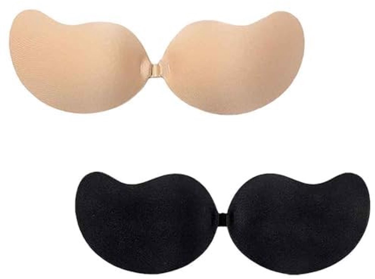 Dailygoods- Plakbeha Push-up - 2 Stuks Onzichtbare Beha - Beha Zonder Bandjes - Siliconen Beha - Tepelpads - Hoogwaardige Materialen - Strapless Beha