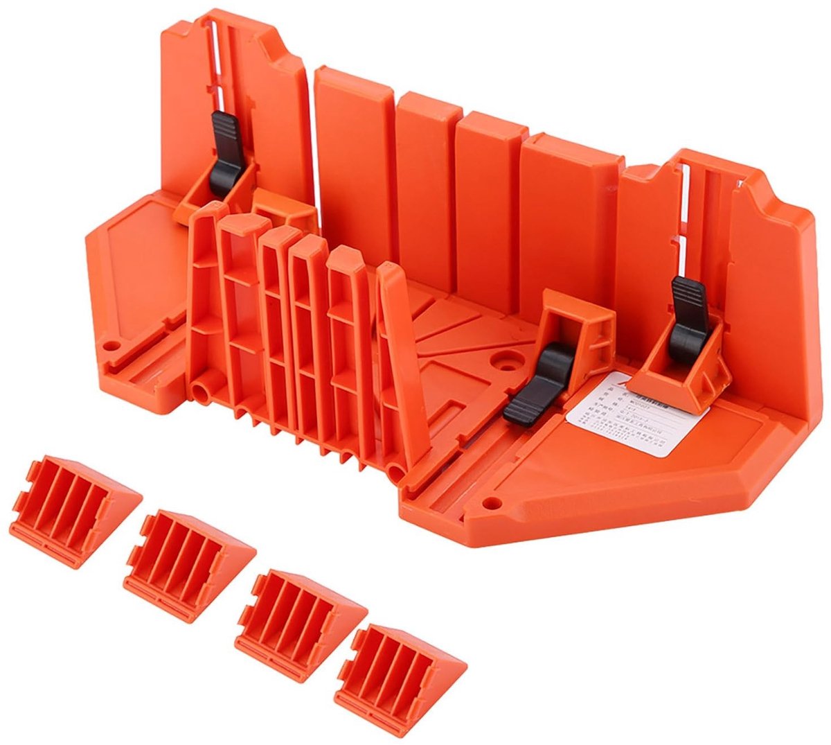 Dailygoods- Verstekbak met Antislipontwerp - Hoeken 0°/22,5°/45°/90° - Hoogwaardig ABS - Inclusief 4 Accessoires - Nauwkeurige Sneden - Afmetingen 35,5 x 11 x 3,5 cm - Zaagtool