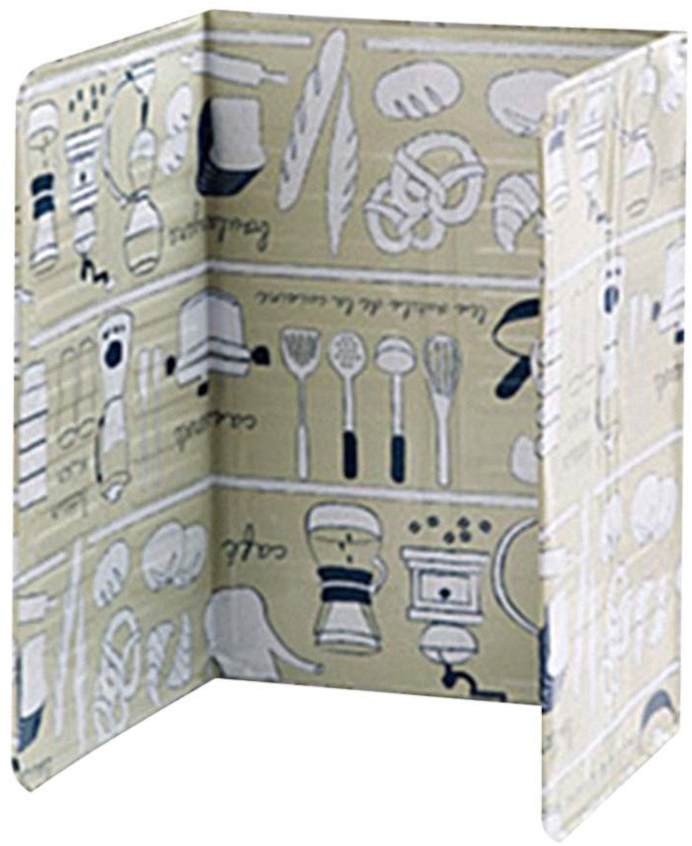 Dailygoods- Splatter Guard - Opvouwbaar 3-zijdig Schild - Aluminiumfolie - Olie Spatbescherming - Hygiënisch Keukengereedschap - Afmetingen 84x39CM - Spatscherm