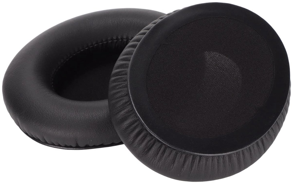 Dailygoods- Oorkussens Vervanging Zacht Kunstleer - Ergonomisch Ontwerp - Eiwitleer - Voor TaoTronics TT-BH060 - 2 x Oorkussens - Versterkte Stiksels - Hoofdtelefoon Oorkussens