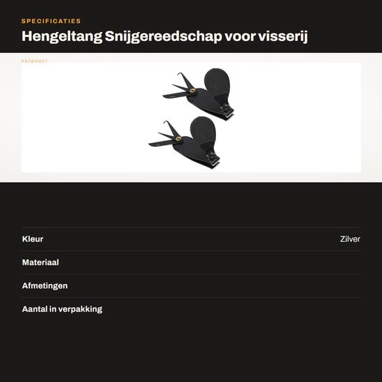 Store_8 - Hengeltang - Snijgereedschap voor visserij - Roestvrij staal - Vistang met snijder - Handig voor vissers - 2 stuks van Merkloos — afbeelding 2