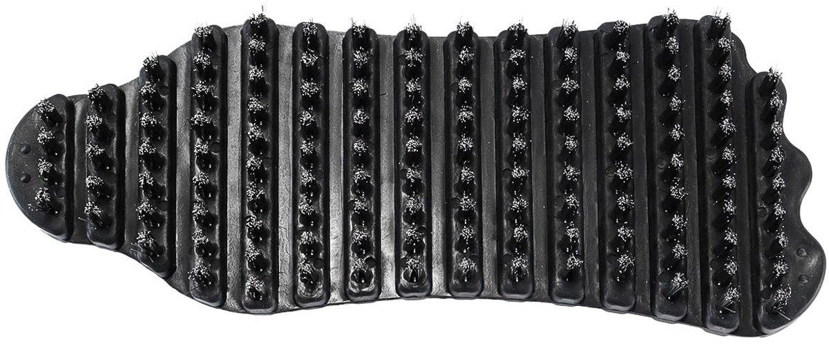 Dailygoods- Reinigingsborstel Buigbaar - Halterstangborstel - Roestverwijderaar - Harde Stalen Borstel - Efficiënte Reiniging - 15,5 x 3 x 6,4 cm - Schoonmaakborstel