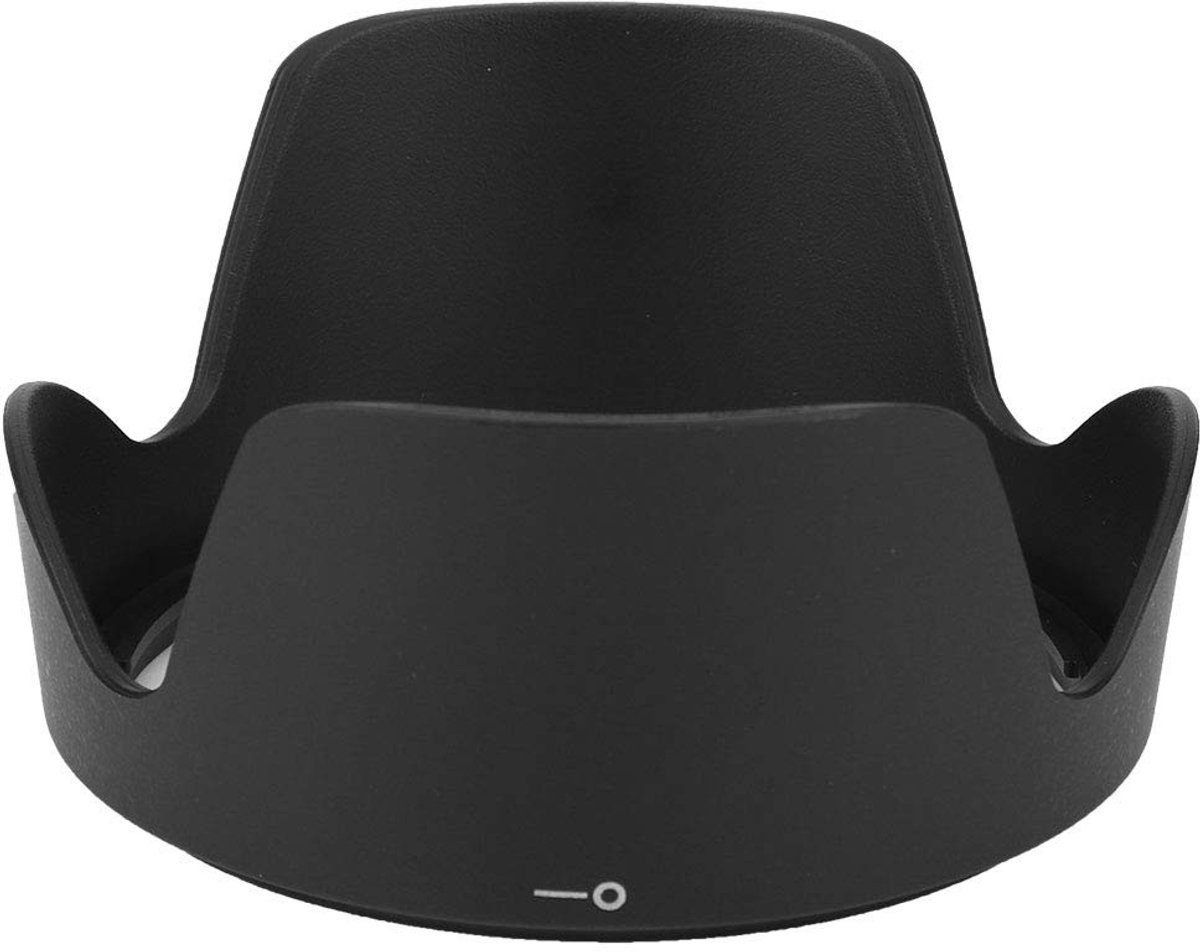 Dailygoods- Zonnekap Kunststof - Zonnekap voor Camera - Zonnekap voor AF-S DX 18-200mm - Lichtbescherming - Gewicht 22g - Zwart - Lenskap