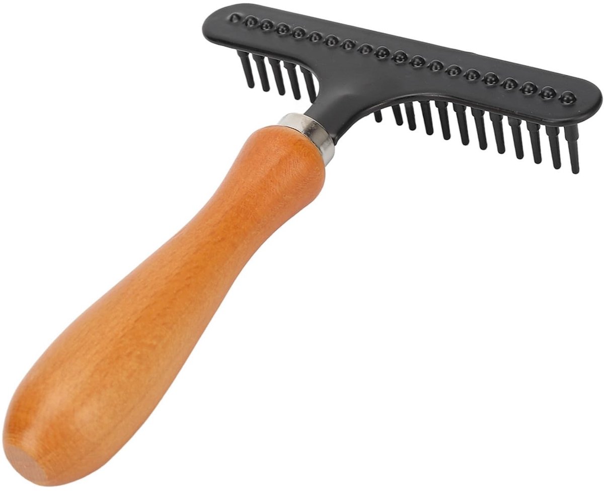 Dailygoods- Tapijtkam Handheld - Professionele Tapijtverzorging - Roestvrij Staal - Efficiënte Haarverwijdering - Geschikt voor Huishoudelijk Gebruik - Verbeterd Uiterlijk van Tapijten - Tapijthark