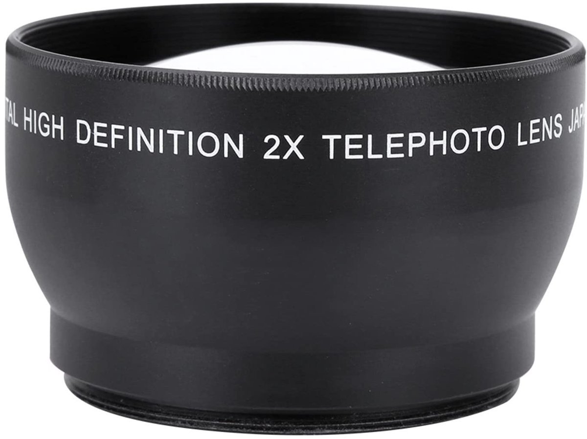 Dailygoods- Teleconverter 2x Vergroting - Telefoto Lens - HD Optiek - Aluminiumlegering - Waterdicht - Krasbestendig - Lichtgewicht Ontwerp - Camera Lens