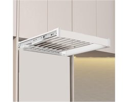 Wasmachine Droogrek - Ruimtebespaarder Kast - Verticale Opslag - Duurzame Aluminium - 45-120 cm Breed - Aluminium