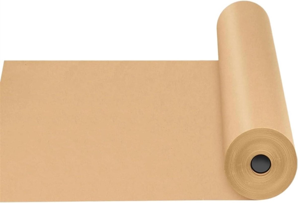 Kraftpapier Rol - Verpakking Decoratie - Cadeaus Inpakken - Universeel Bruin Papier - 30cm x 10m - Bruin