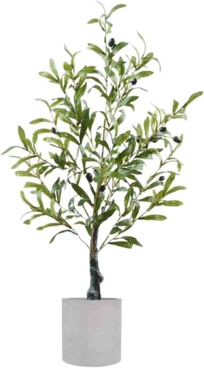 Kunstmatige Olijfboom - Nepboom Plant - Binnen Buiten Decoratie - Onderhoudsvrij Fris Groe