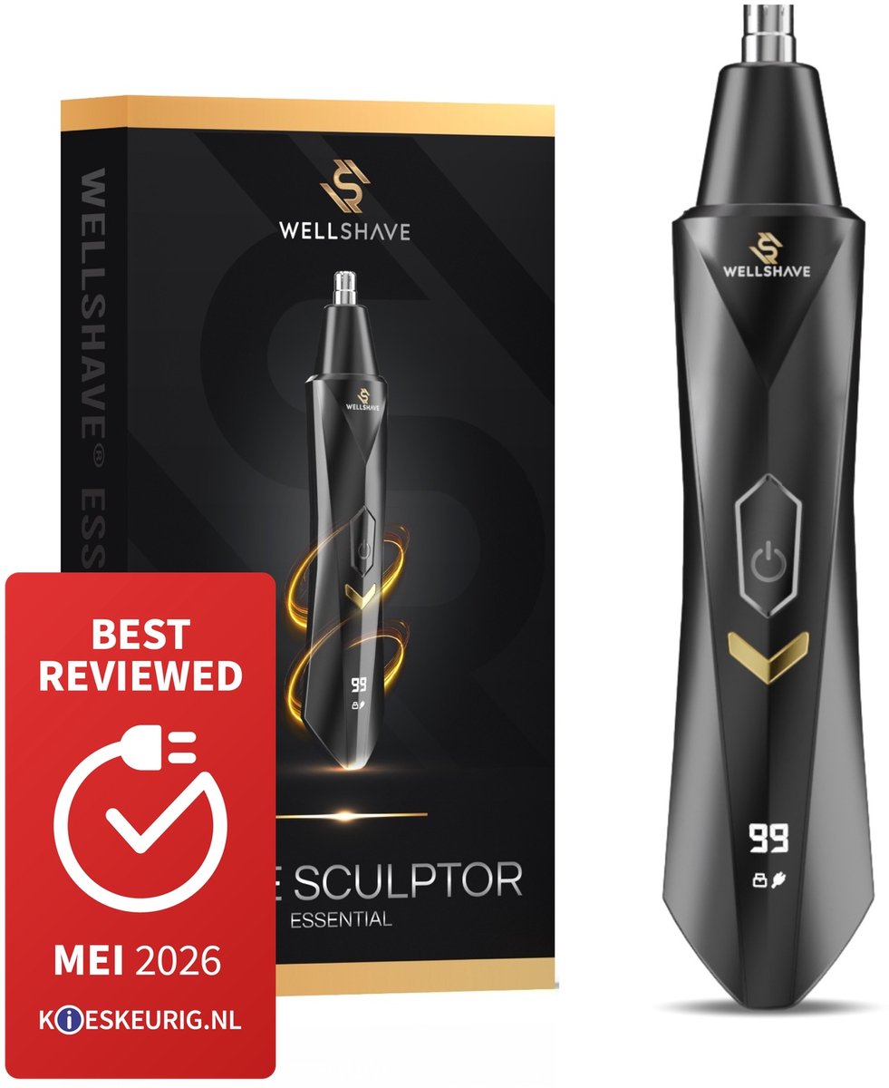 Wellshave 1 in 1 Neustrimmer Essential - Wenkbrauw en Oorhaar trimmer - Neustrimmer mannen - Neushaartrimmer