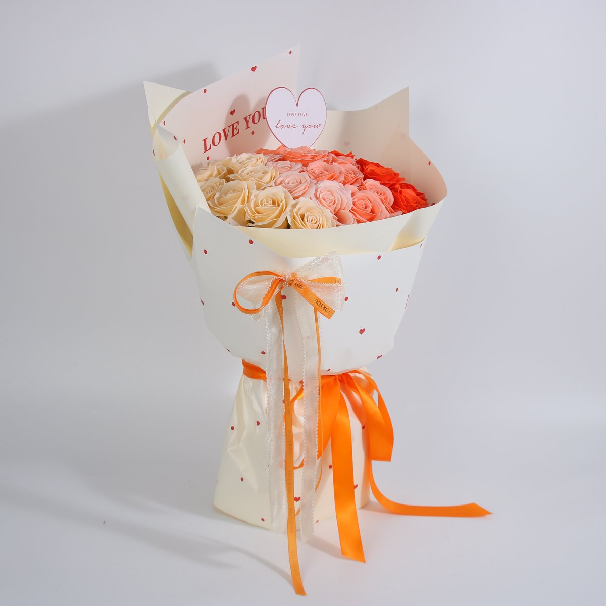 La Roselle Amsterdam Luxe Rozenboeket met 27 Kunstrozen – Romantisch Love You Boeket in Geschenkverpakking – Cadeau
