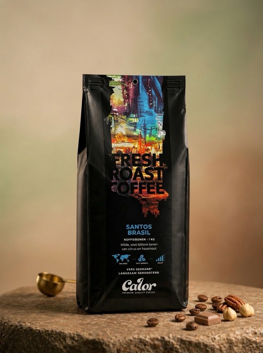 Calor Santos Brasil - Koffiebonen 1 kg - 100% Arabica - Vers gebrand