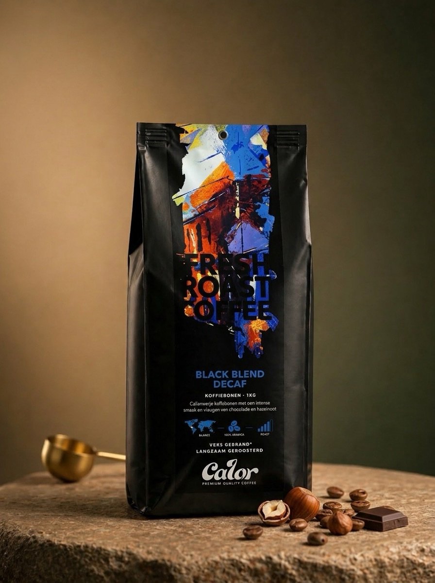 Calor Decaf - Koffiebonen 1 kg - 100% Arabica - Cafeïnevrij - Vers gebrand