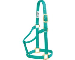Paarden Halster - Nylon Halster - Paardentraining - Versterkte Stiksels - L Paard - Smaragdgroen