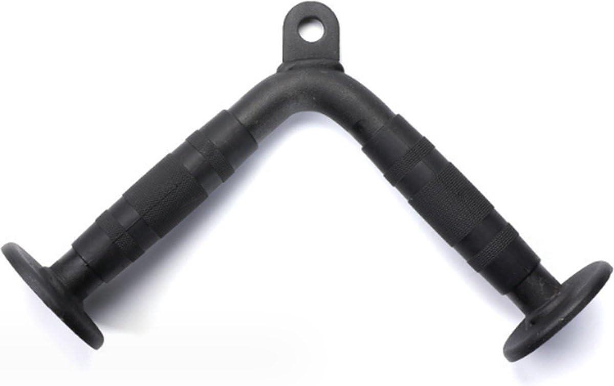 Triceps Bar - Fitnessgreep Krachtstation - Kracht Training - Met Karabijnhaak - M - Zwart