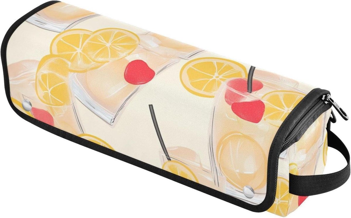 Haarstyling Tas - Reiscase Accessoires - Veilig Opbergen - Hittebestendige Mat - 36.8 cm - Kleurrijk