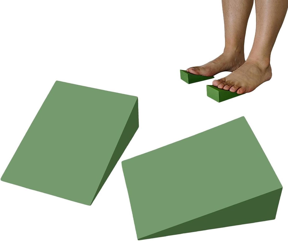 Schuine Squat Board - Kuit Strekker - Oefeningen Thuis - Duurzaam EVA Schuim - 9 x 6 x 3 cm