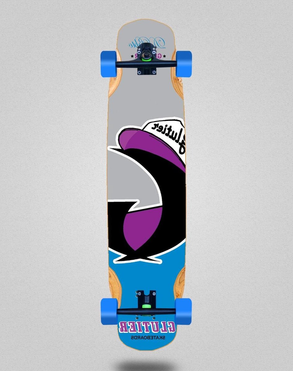 Compleet Longboard Bamboe Skateboard Cruisen Stadsverkeer Mix Bamboe Constructie 38×8.45 Inch