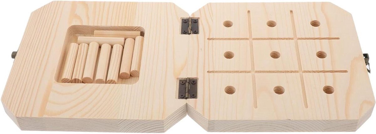 Montessori Houten Bord - Sensorisch Speelgoed - Vroege Ontwikkeling - Fijne Motoriek Training - 17 x 17 x 4 cm