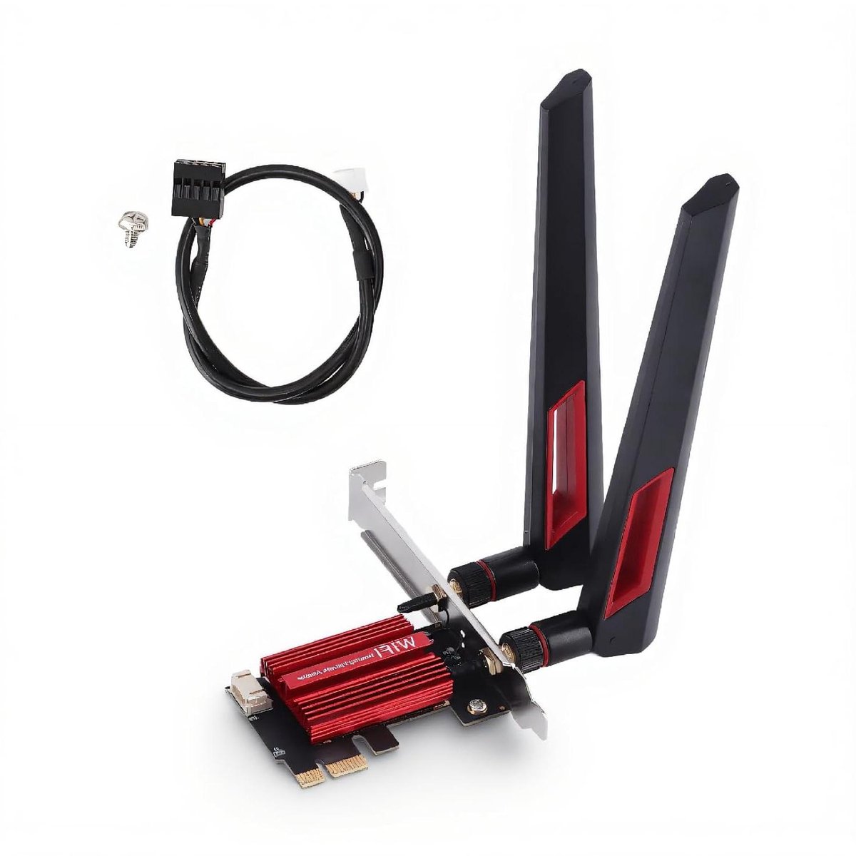 Draadloze Netwerkkaart - WiFi Adapter - Snelle Internetverbinding - Dual Band 1200 Mbps - 10dBi Antennes - Zwart