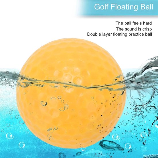 Drijvende Golfbal - Oefenbal Watersport - Lange Afstand Oefenen - Onzinkbaar Ontwerp - 1.7 Inch Diameter - Geel — afbeelding 2