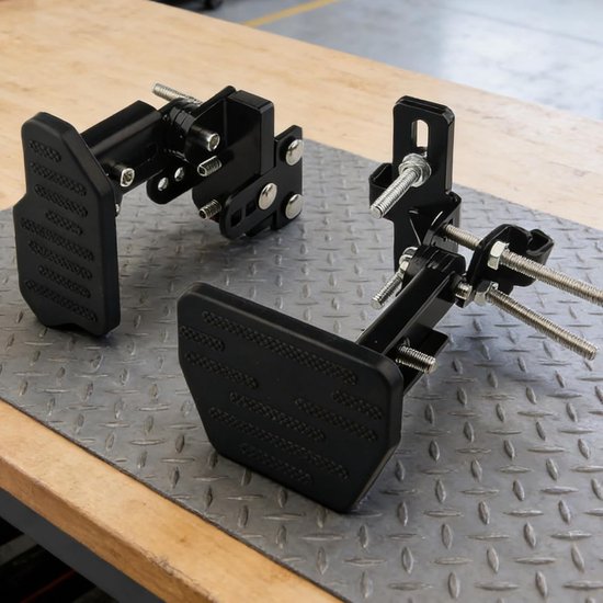 Pedaalverlenging Auto - Verstelbare Pedalen - Verbeterd Rijcomfort - Snelle Installatie - 28x24x14 cm - Zwart — afbeelding 4