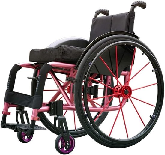 Reservewiel Set - Rolstoel Wielen - Dagelijks Gebruik - Snelwissel Systeem - 24x1 Inch - Rood — afbeelding 4