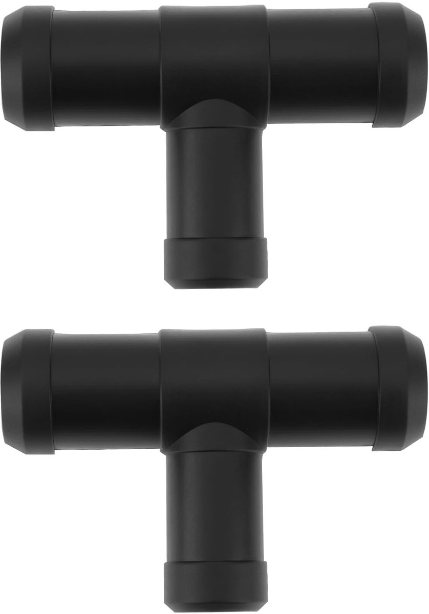Dailygoods- Koelvloeistof Slang 2x - Binnendiameter 3/4x5/8x3/4 inch - Buitendiameter 21x17x21mm - Hittebestendig - Voor Auto Verwarmingsbuizen - Langdurige Duurzaamheid - Koelvloeistofslang