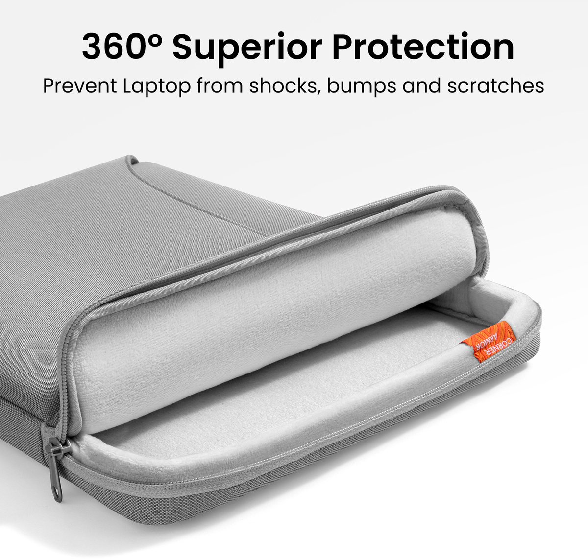 tomtoc Defender-A22 360 beschermende laptoptas voor 2026 16-inch MacBook Pro M5 Pro/Max A3428 A3429, M4/M3/M2/M1 Pro/Max, waterbestendige laptoptas met accessoirevak voor de nieuwe Razer Blade 15 thumbnail 2