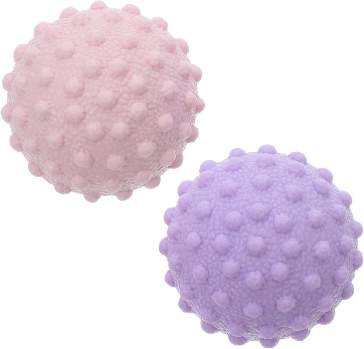 Massageballen Set - Triggerpoint Ballen - Spierontspanning - Dubbele Kleuren - 4.9 cm - Roze Paars
