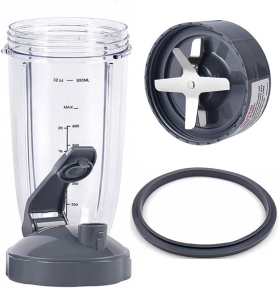 Sapcentrifuge Bekerset - Vervangende Beker Set - Sap Maken - Voedselveilig Plastic - 32OZ - Transparant — afbeelding 5