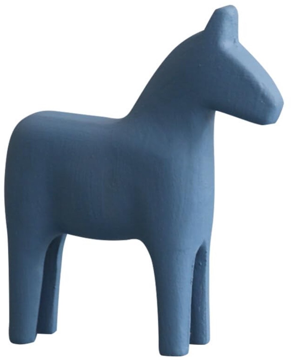 Dailygoods- Paardenbeeld Handbeschilderd - Houten Paardenstandbeeld - Vintage Paardenfiguur - Tafeldecoratie - Creatief Cadeau - Betoverend Design