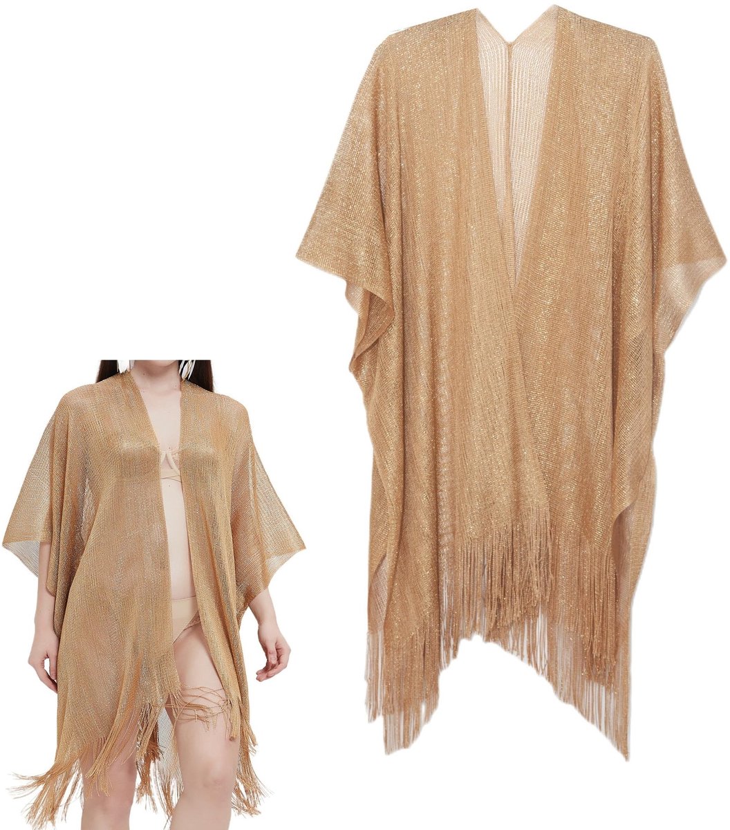 Dailygoods- Sjaal Elegante Look - Gebreide Poncho - Dames - Bruidsmeisjes - Gala - Speciale Gelegenheden - Wrap