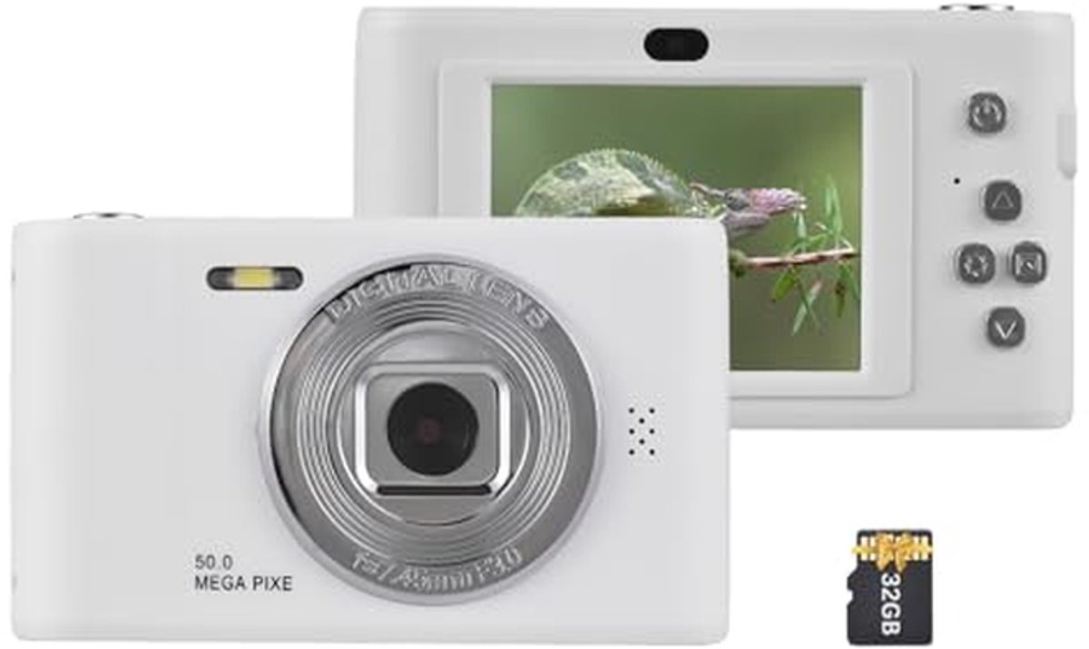 Digitale Camera - Compact Camera - Momenten Vastleggen - 50MP Beeldresolutie - 2.4 Inch Scherm - Zwart