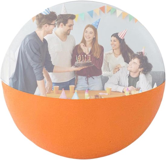 Vliegende Bol - Orb met Licht - Feestdecoratie - Digitale Display Functie - 7 cm - Oranje