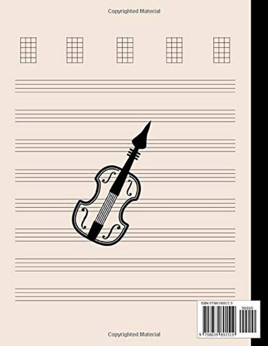 Blank Ukulele Banjo Book For Beginners: Fingerstyle Ukelele Tabs For Uke, Manuscript Journal For Ukele Player, Learn Ukelele With Basics Of Ukele Technique — afbeelding 2