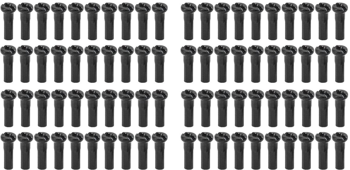 Dailygoods- Spakenmoeren 80 Stuks - 14mm Fiets Spaken Hoed - Geschikt voor 14G Spaken - Duurzaam Ijzer - Lichtgewicht en Compact - Spakenkapjes