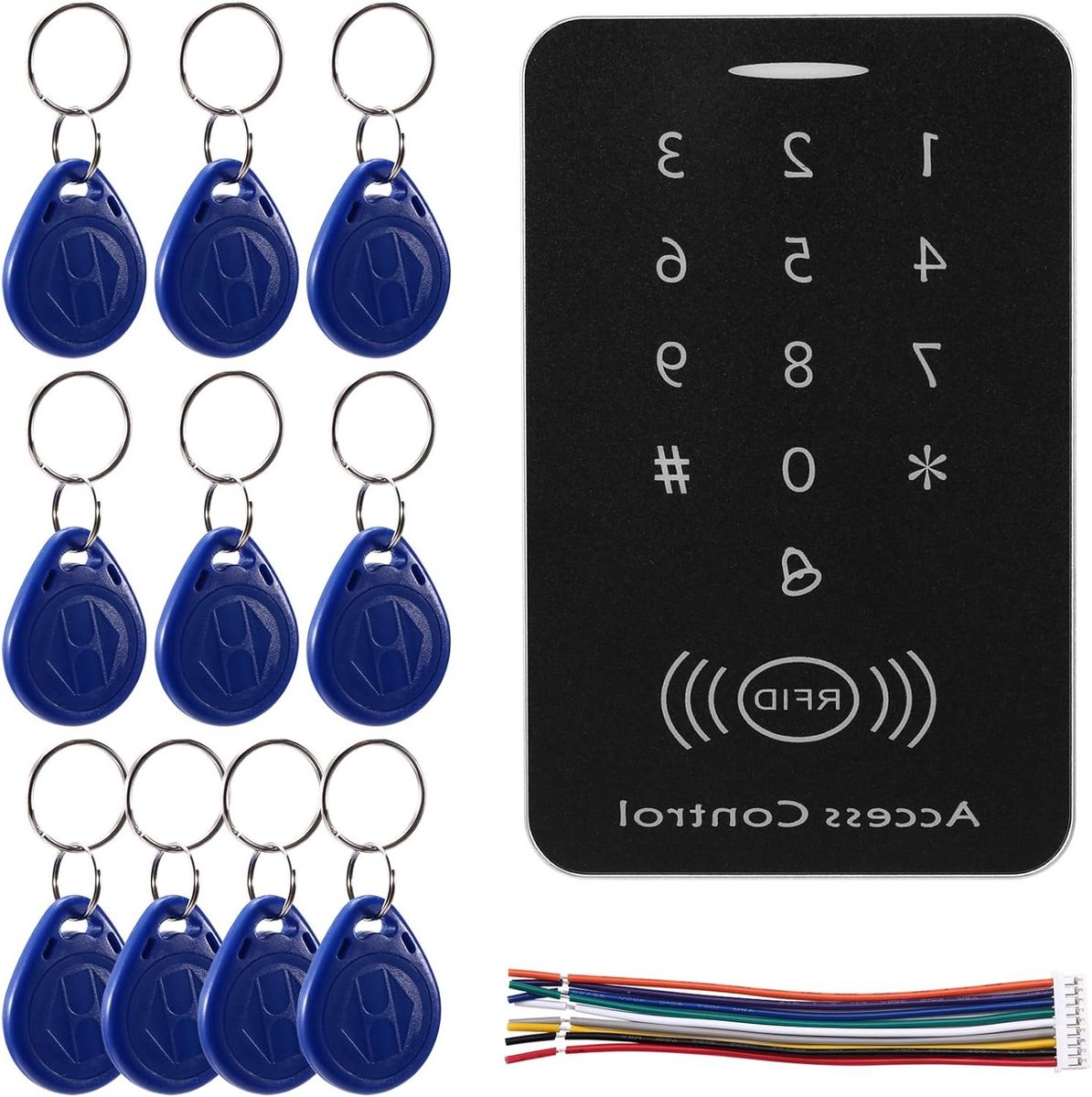Toegangscontroller - Kaartlezer - Deurbeveiliging - Anti-kopieer encryptie - 17 x 12 x 5 cm - Zoals afgebeeld
