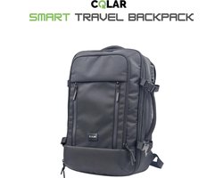 Smart Travel Backpack Vacuüm Compressie Rugzak 35L-45L – Handbagage Rugtas met Vacuümpomp – Laptopvak 17 Inch – Waterdicht – Reisrugzak voor Vliegtuig, Weekendtrip & Zakenreis
