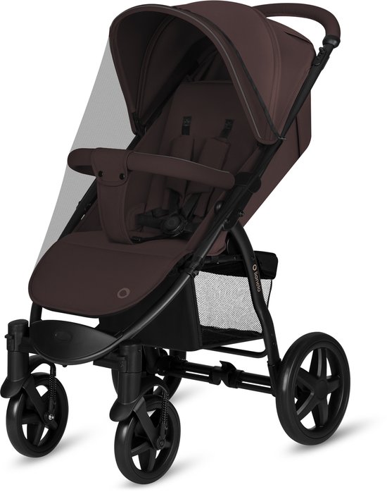 Lionelo Buggy Annet Plus - Lichtgewicht & Inklapbaar - Grote Massieve Wielen met Vering - Inclusief Voetenzak, Klamboe & Bekerhouder - Verstelbare Rugleuning & Voetsteun - Wandelwagen vanaf de geboorte tot 22 kg - Kinderwagen van Merkloos — afbeelding 2