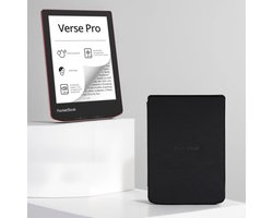 PocketBook Verse Pro e-reader Passion Red – 6 inch – 16 GB – waterdicht + Zwart Hoesje – voordeelbundel