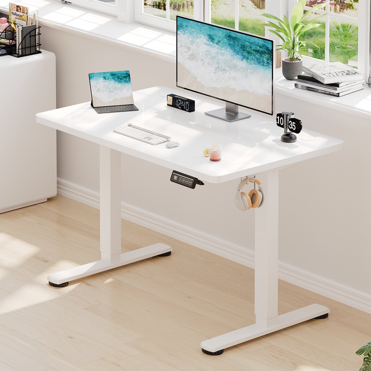 Devoko Elektrisch Zit-sta Bureau 180x80 cm - 4 Knoppen Handbediening thumbnail 3