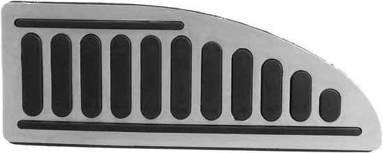 Pedaal Cover - Voetsteun Pad - Auto Interieur - Antislip Oppervlak - 23.5 x 9 cm - Chroom Zwart — afbeelding 3