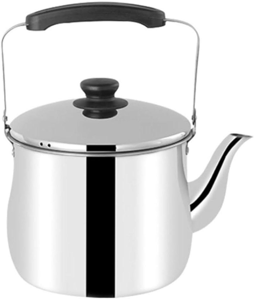 Fluitende Waterkoker Theeketel RVS Water Koken Anti-Brandwonden Handvat 7 Liter Zilver