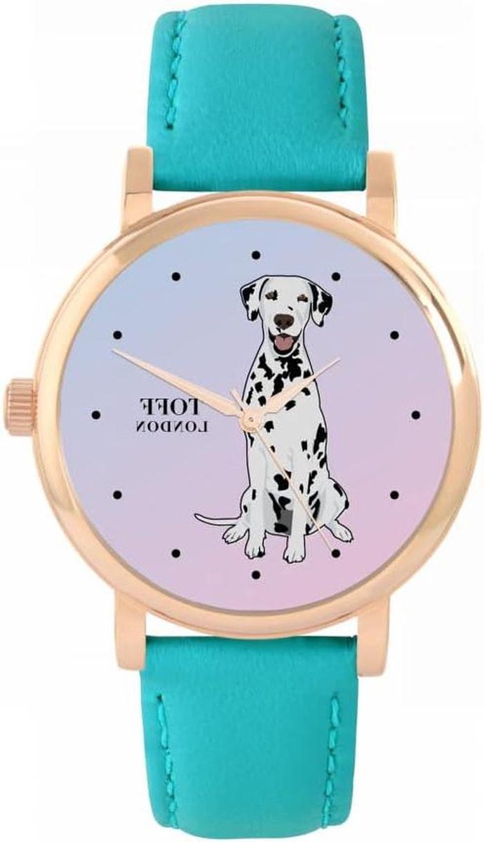 Hondjes Dameshorloge - Mode Accessoire - Dagelijks Gebruik - Uniek Ontwerp - 38mm Kast - Wit Zwart
