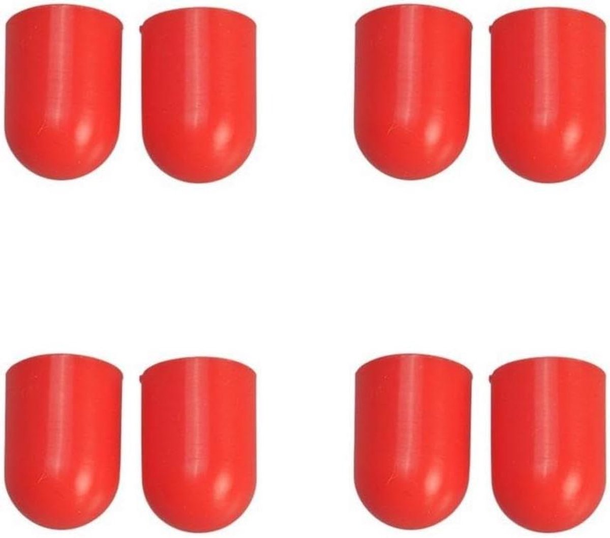 Remhendel Beschermhoezen - Fiets Accessoires - Fiets Beschermen - Rubberen Pasvorm - 8 Stuks - Rood