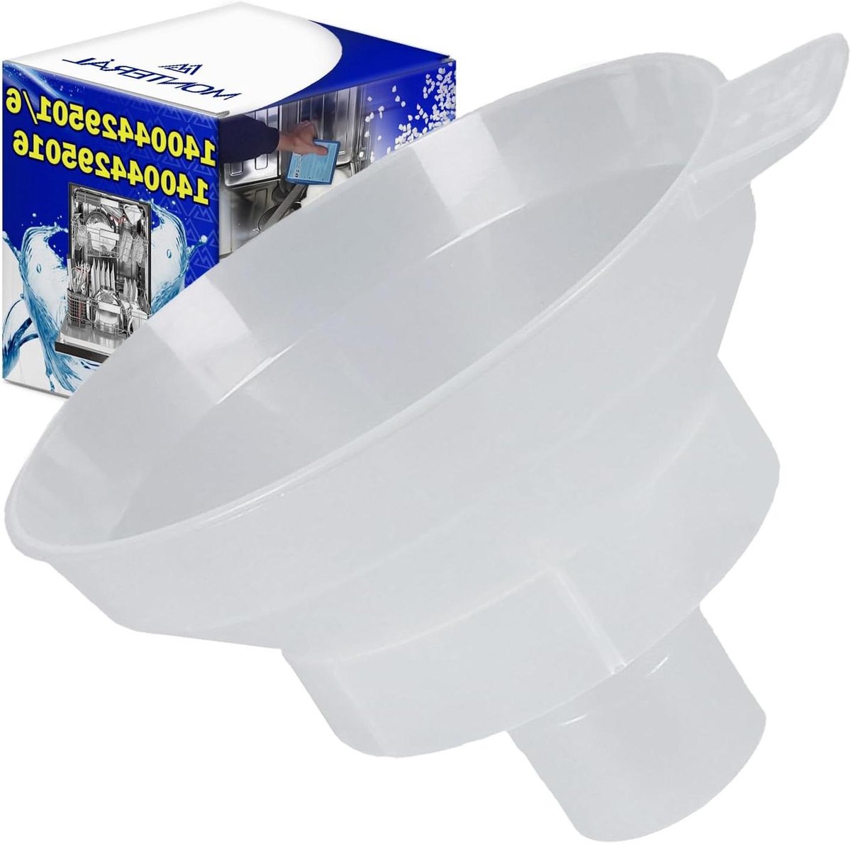 Zouttrechter Vaatwasser - Zoutvuller - Zout Bijvullen - Originele Code - 126 mm - Wit