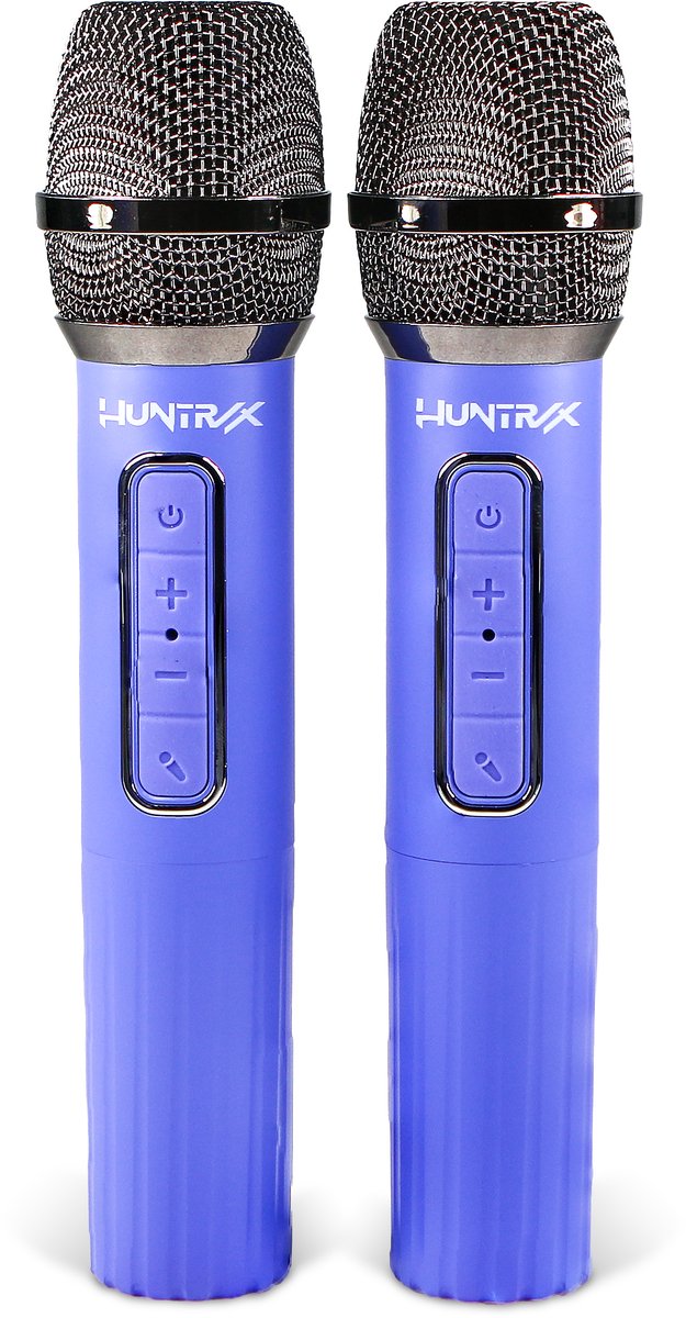 KPop Demon Hunters - Huntr/x - karaoke set voor kinderen - 2 draadloze microfoons en speaker - LED lichteffect - stemvervorming — afbeelding 2