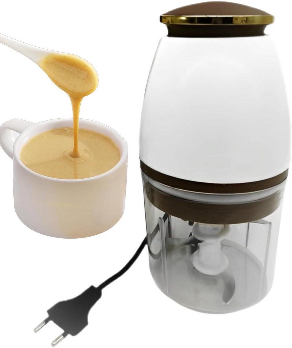 Keukenmachine Hakker - Mini Chopper - Eten Bereiden - Vier Scherpe Messen - 700ml Capaciteit - Wit
