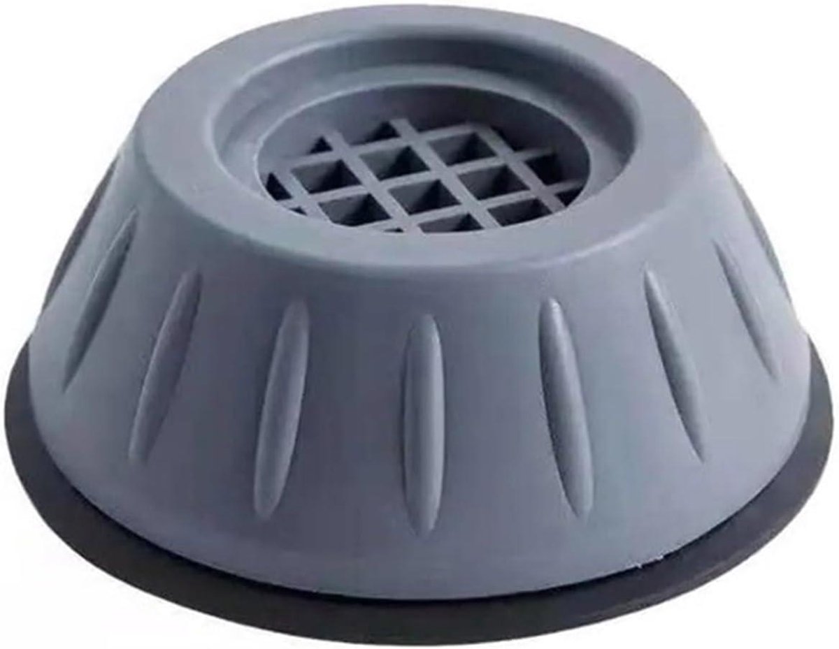 Wasmachine Demper Voetjes - Anti-trilling Pads - Stabiliseren Wasmachine - TPR Materiaal - 8 cm Diameter - Grijs